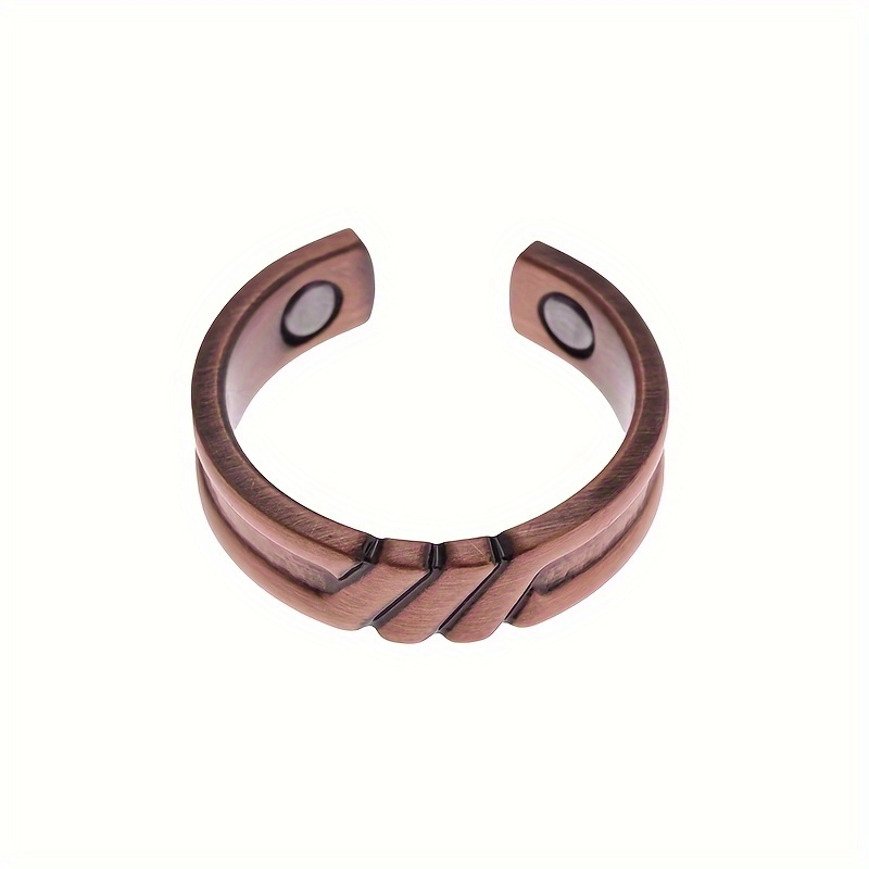 Copper Wire Knot Open Ring Men's Accessory